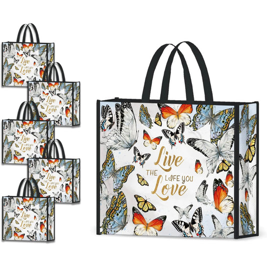 Reusable washable shopping bags (Multiple butterflies)